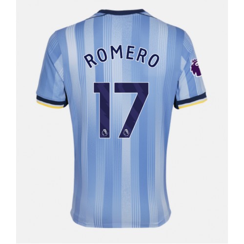 Fotballdrakt Herre Tottenham Hotspur Cristian Romero #17 Bortedrakt 2024-25 Kortermet